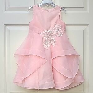 Janie and Jack TIERED RUFFLE ORGANZA DRESS size 4
